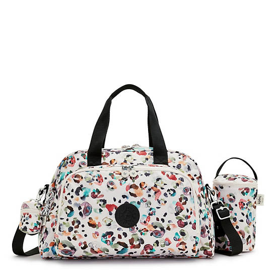 Sacs Kipling Camama Printed Diaper Bag Blanche | FR 1963AH